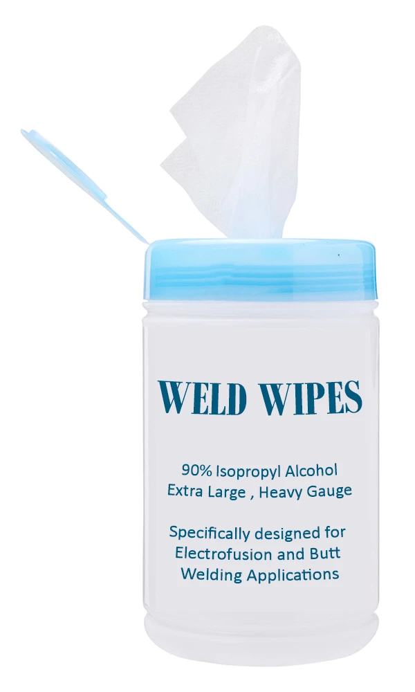 90% Isopropyl weld wipes